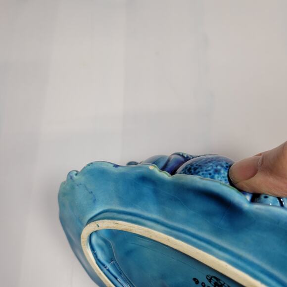 Retro Inarco Japan Mood Indigo Gravy boat Underplate With Ladle E 2920 - Picture 6 of 7